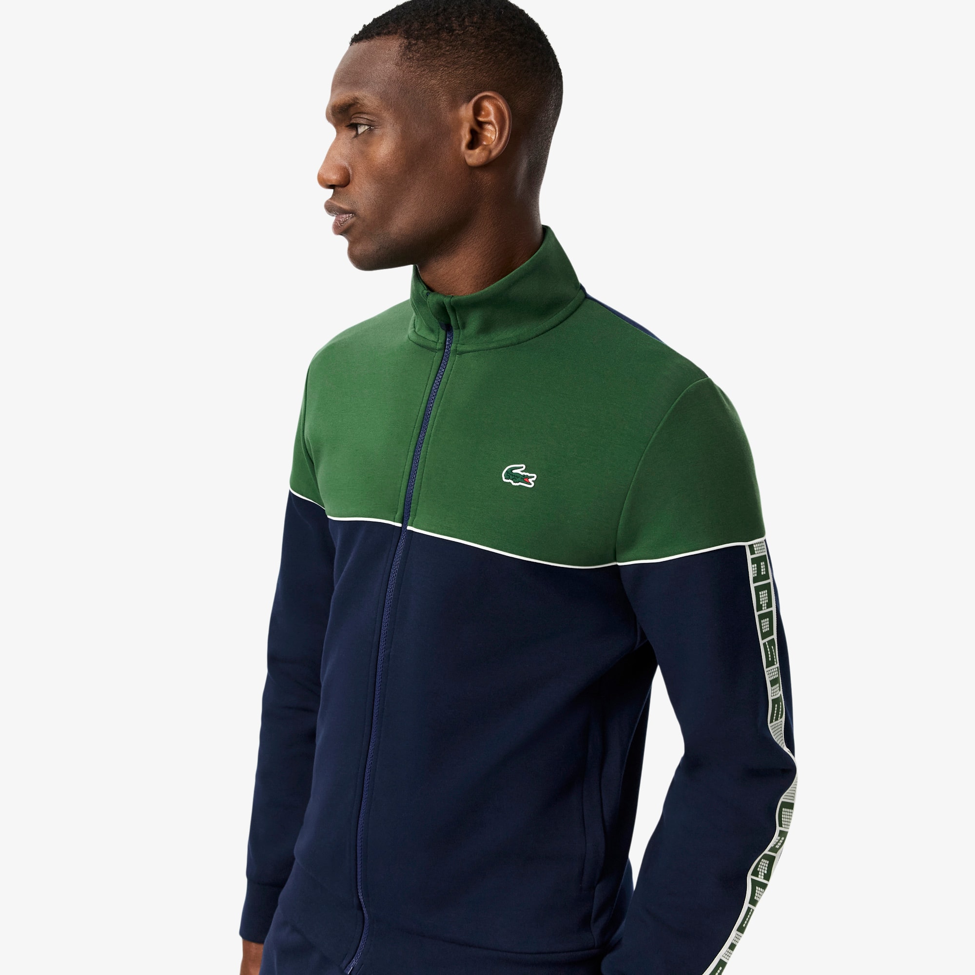 Men's Tennis Zip-Up Colorblock Sweatshirt - Sweaters & Sweatshirts