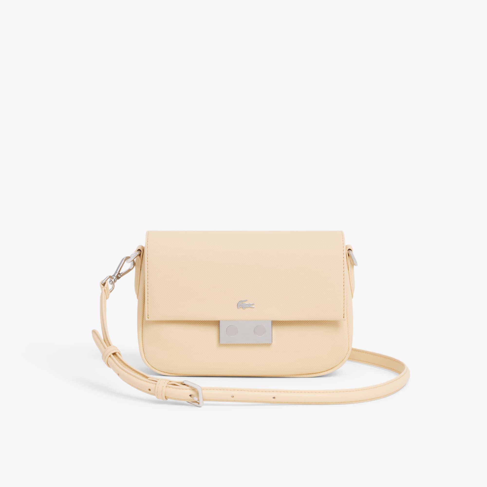 Lacoste Flap Close Shoulder Bag - One Size In Yellow