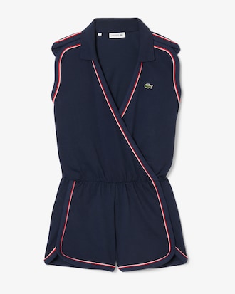 Women's Sleeveless Polo Romper
