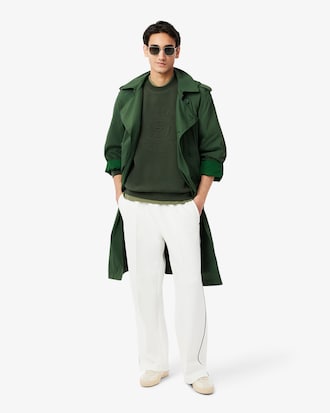 Men's Embossed Logo Piqu&eacute; Sweatshirt