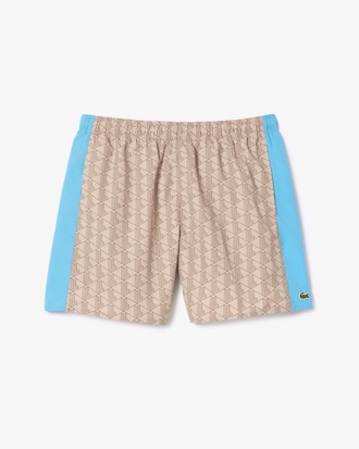 Men's Monogram Print Swim Trunks