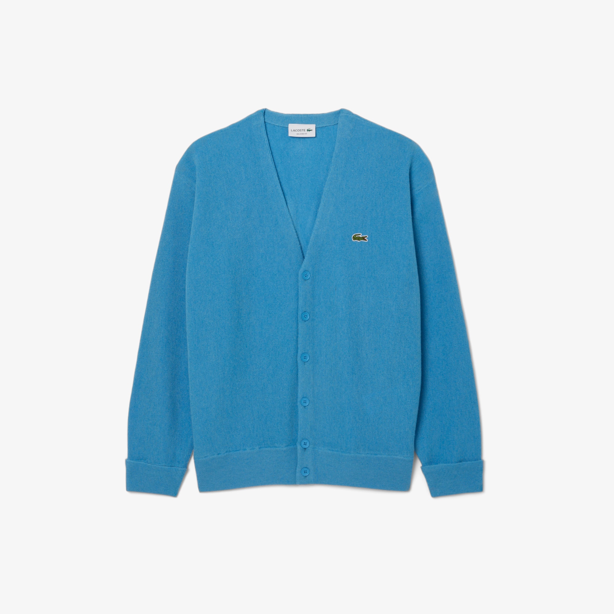 Lacoste Men's Relaxed Fit Wool Cardigan