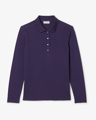 Women's Slim Fit L.12.D Stretch Mini Piqué Polo