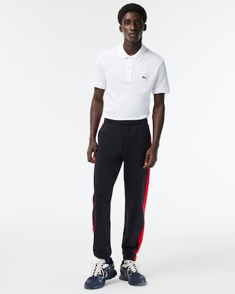 Men’s Sweatpants with Branding and Contrast Stripe Detail