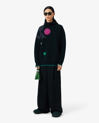 Runway Graphic Jacquard Sweater