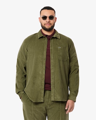 Men's Regular Fit Velour Shirt