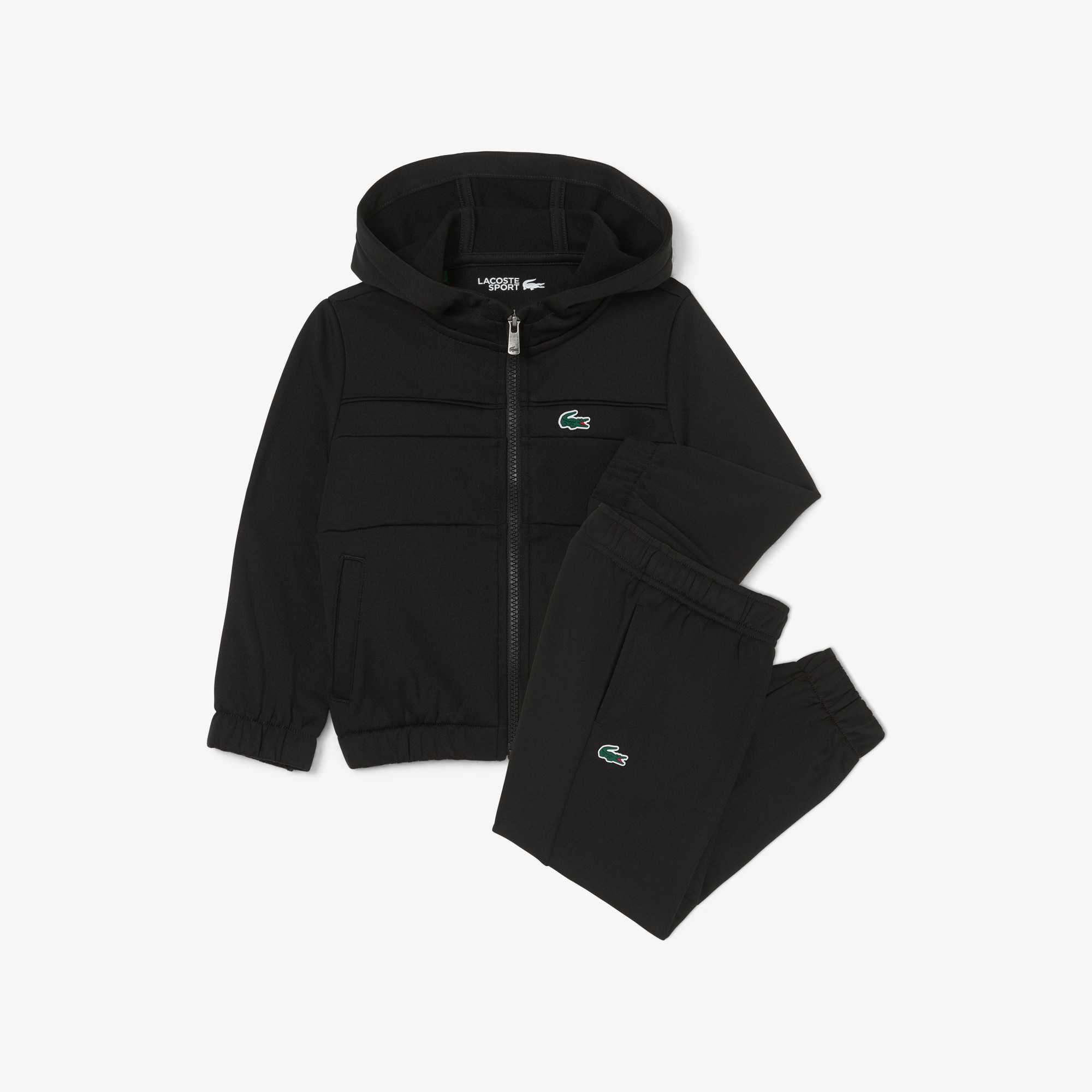 Lacoste Boys' Sport Colorblock Tracksuit - 5 Years In Black