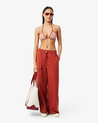 Women's Printed Jersey Swim Top