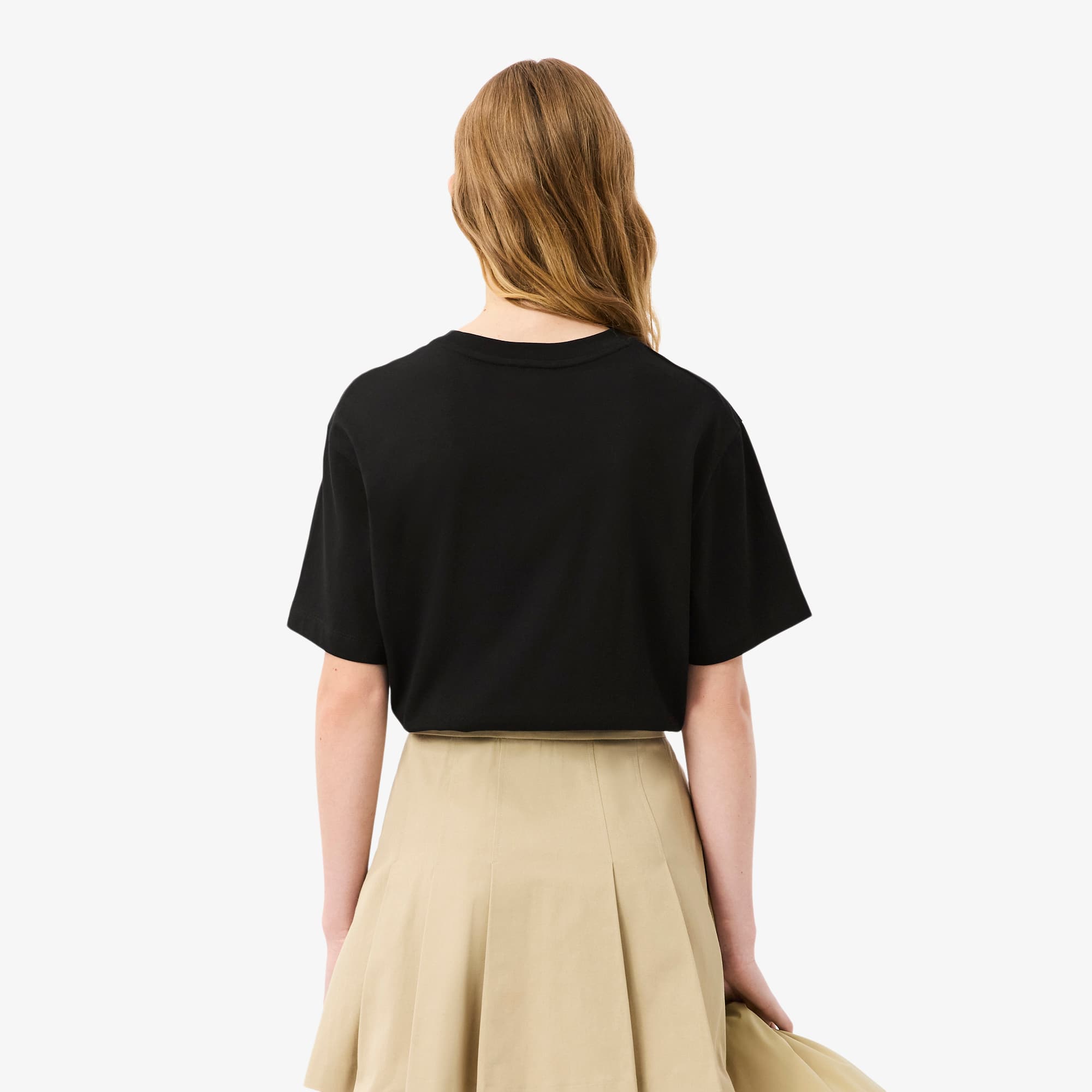 Women's Oversized Short Cut Cotton Logo T-Shirt - All