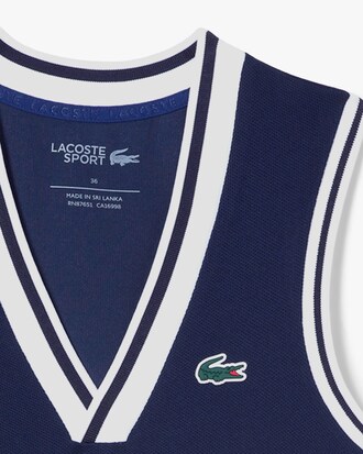 Women's Piqué Tennis Dress with Removable Liner