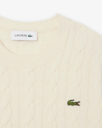 Women's Cable Knit Wool Sweater