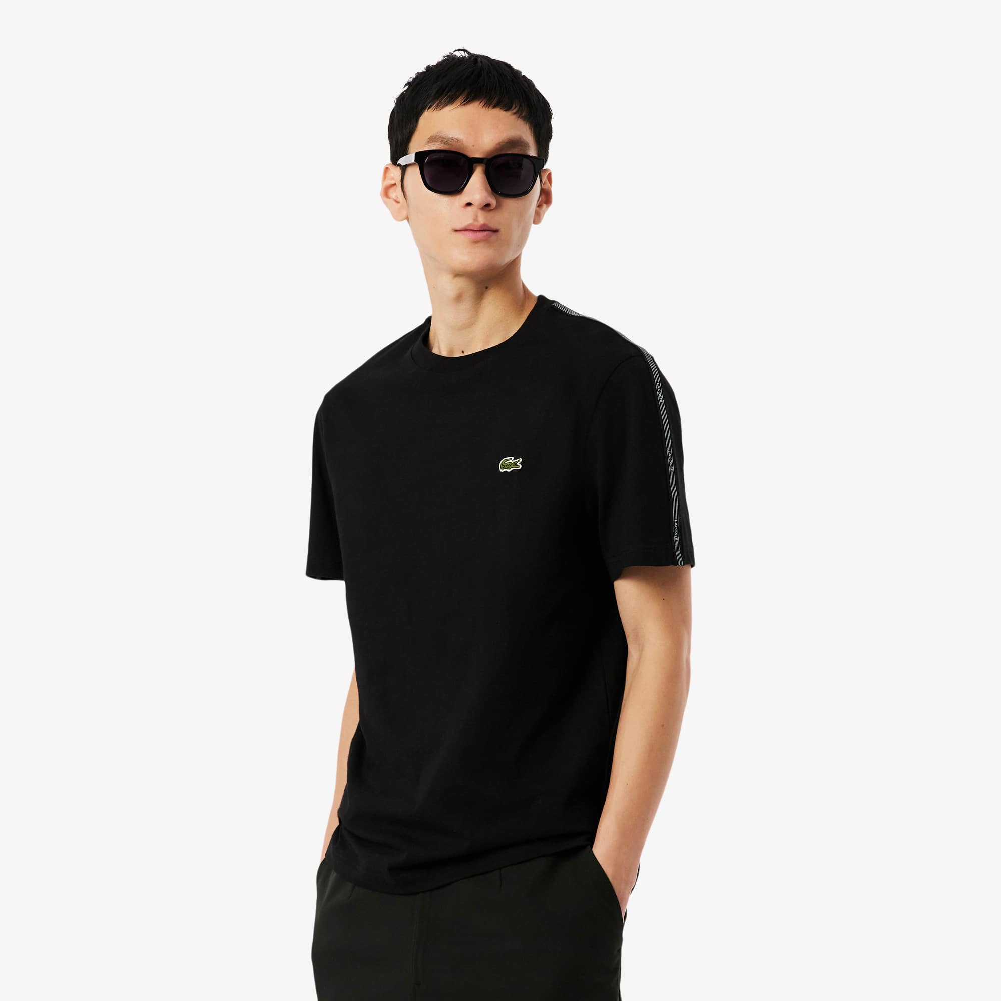 Branded Stripe Band T-Shirt - T-shirts - New In 2026 | Lacoste