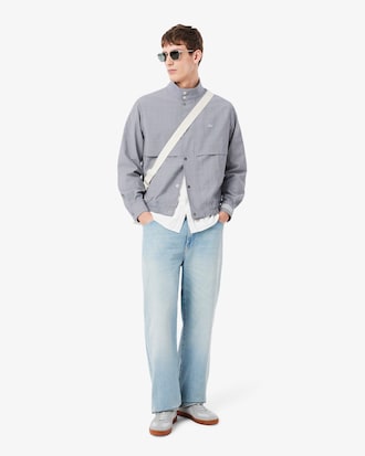 Wool Blend Harrington Jacket