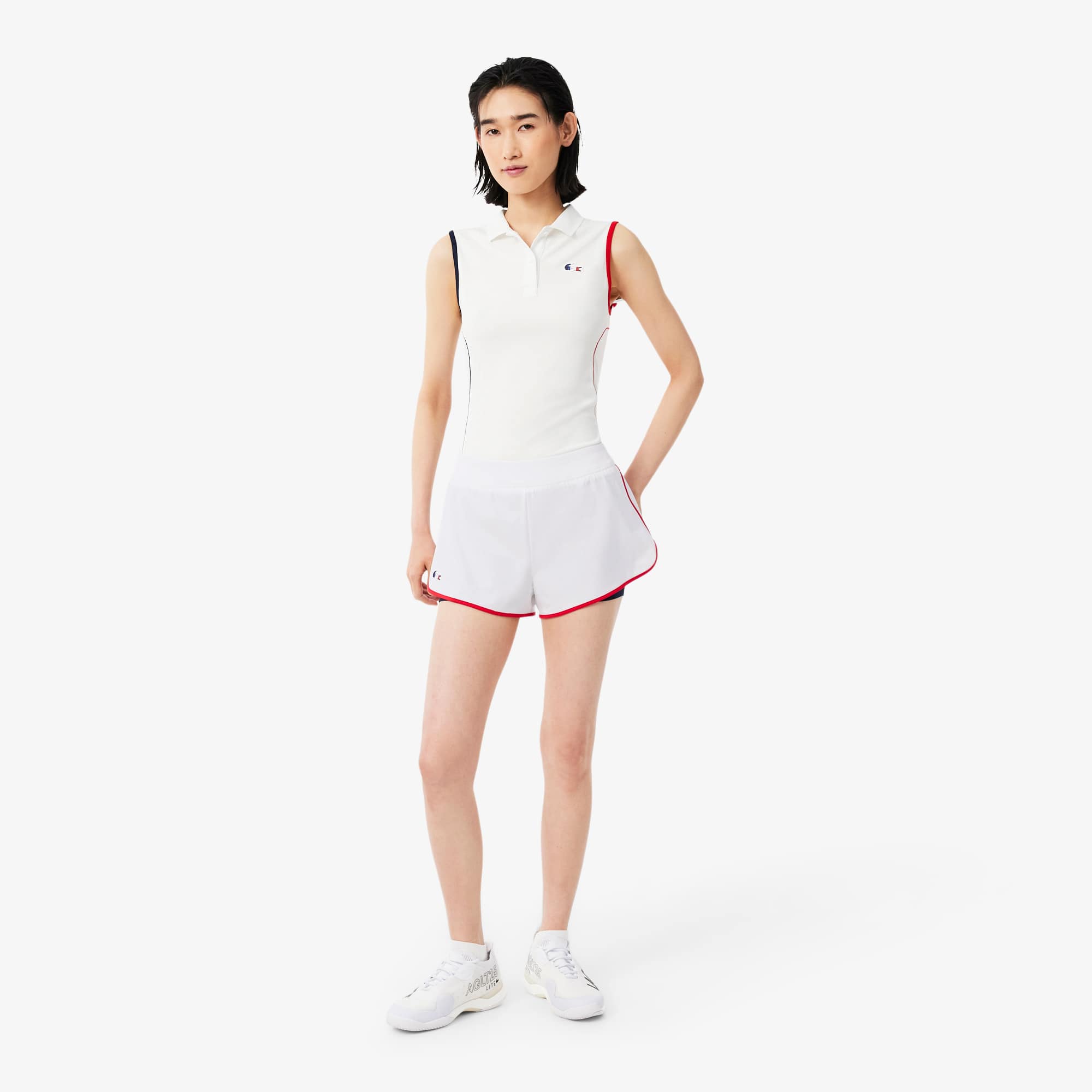 Lacoste French Tennis Team Shorts - L (40) In White