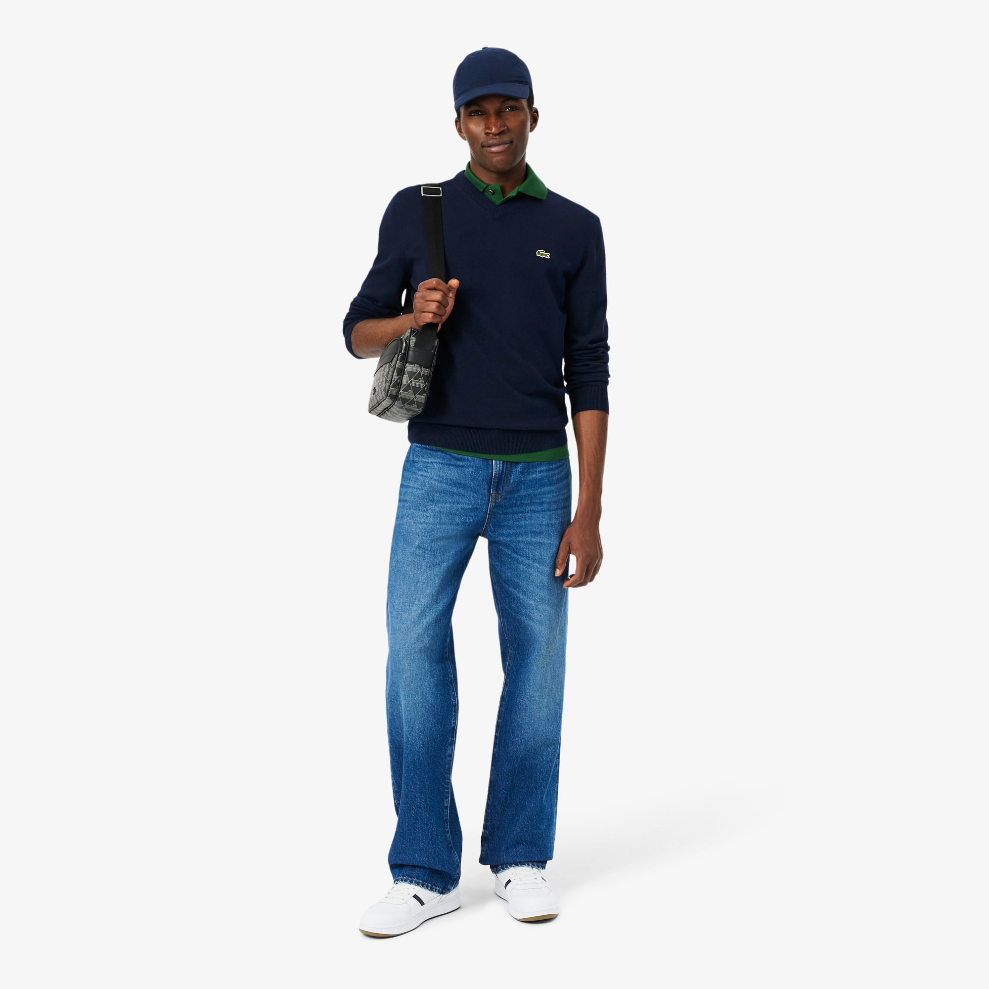Men's Cotton V-Neck Sweater - Sweaters & Sweatshirts - New In 2026