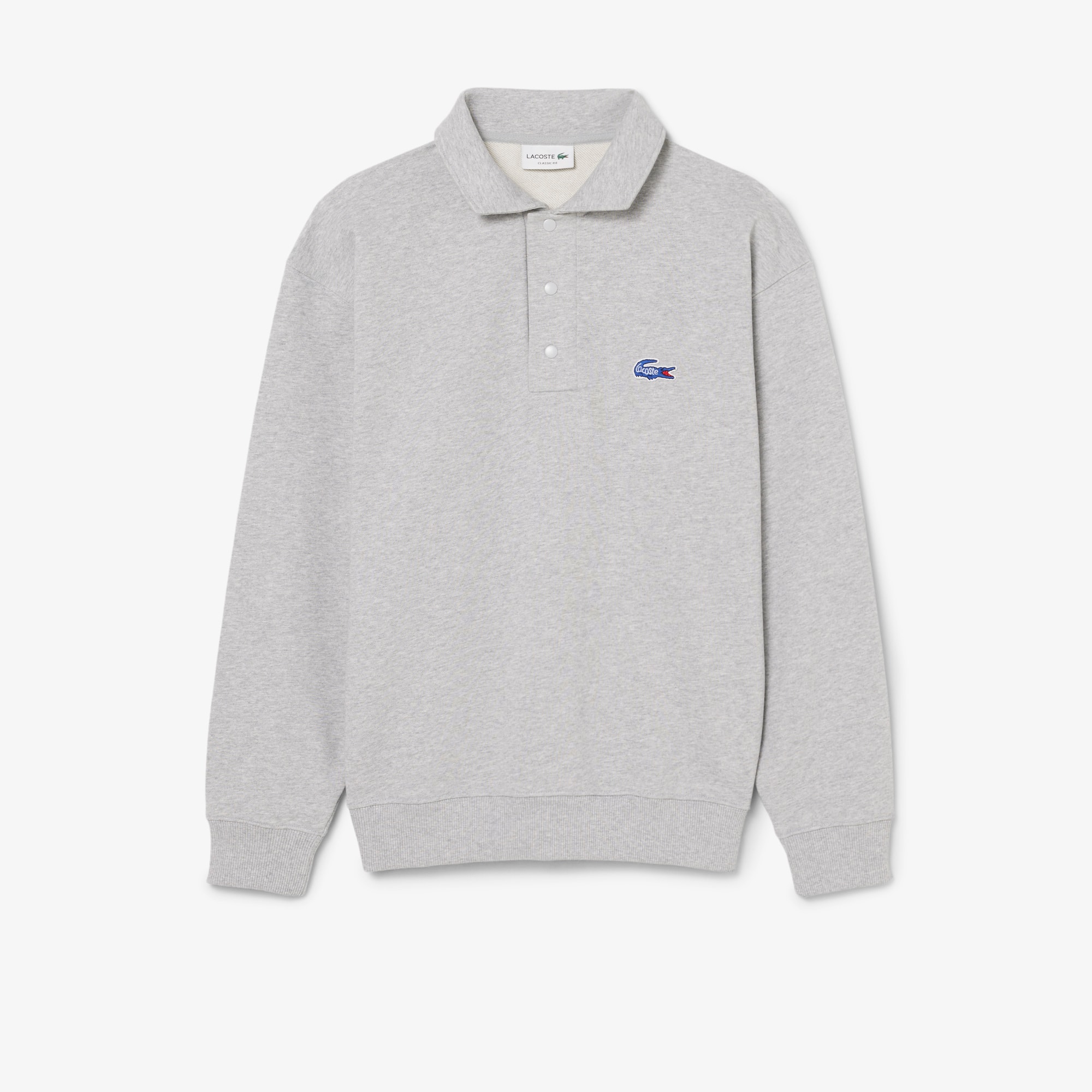 Fleece Polo Collar Sweatshirt