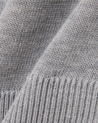 Pull zipp&eacute; &agrave; col montant en coton biologique uni