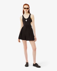 Women's Runway Pleated Wool Shorts