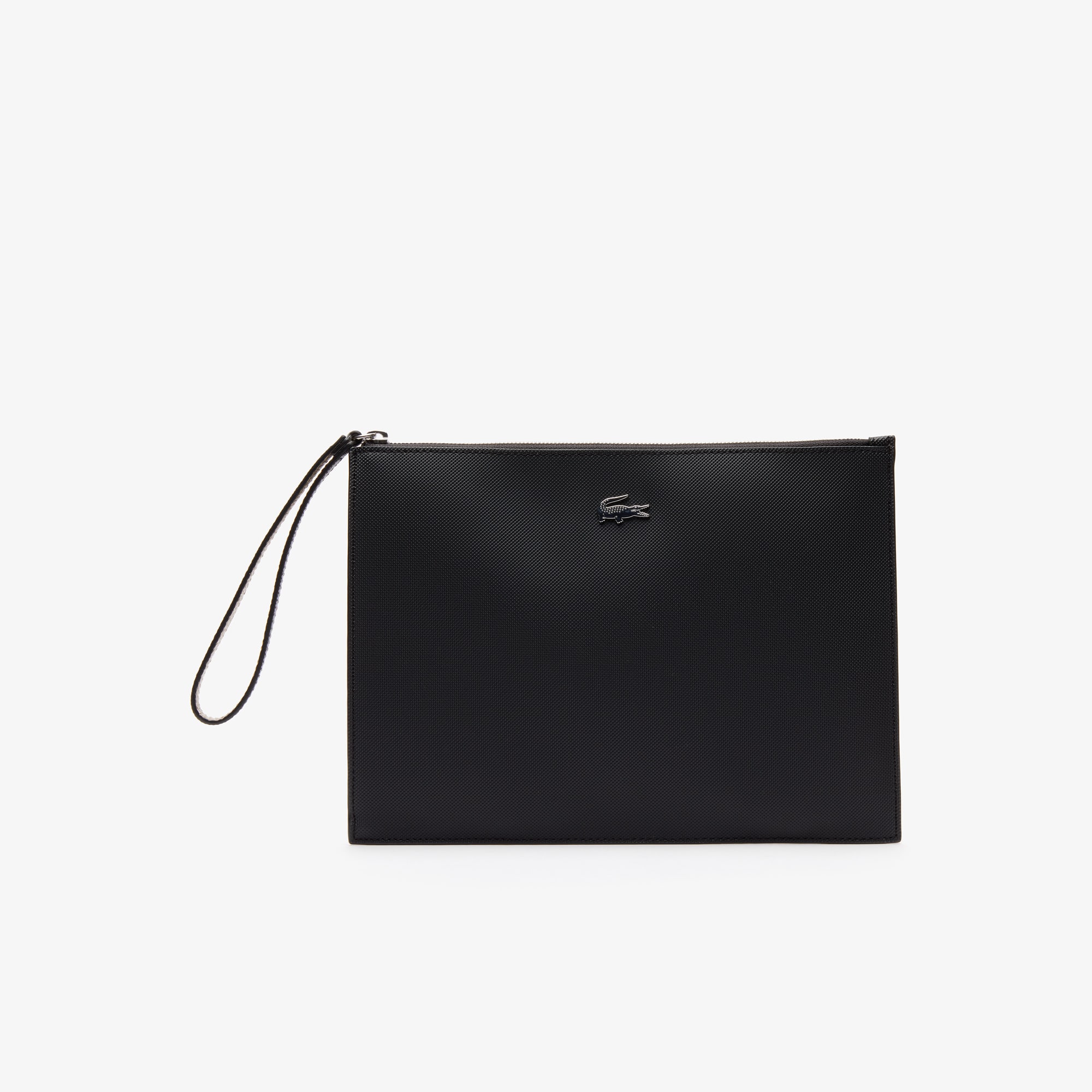 Lacoste Bolsa Anna de Canvas Piqué para Mujer Negro