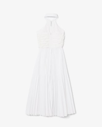 Women's Pleated Sleeveless Polo Dress