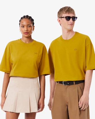 Playera de Corte Amplio de Tejido Jersey de Algod&oacute;n Grueso
