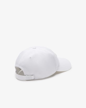 Unisex Crocodile Badge Cotton Twill Cap