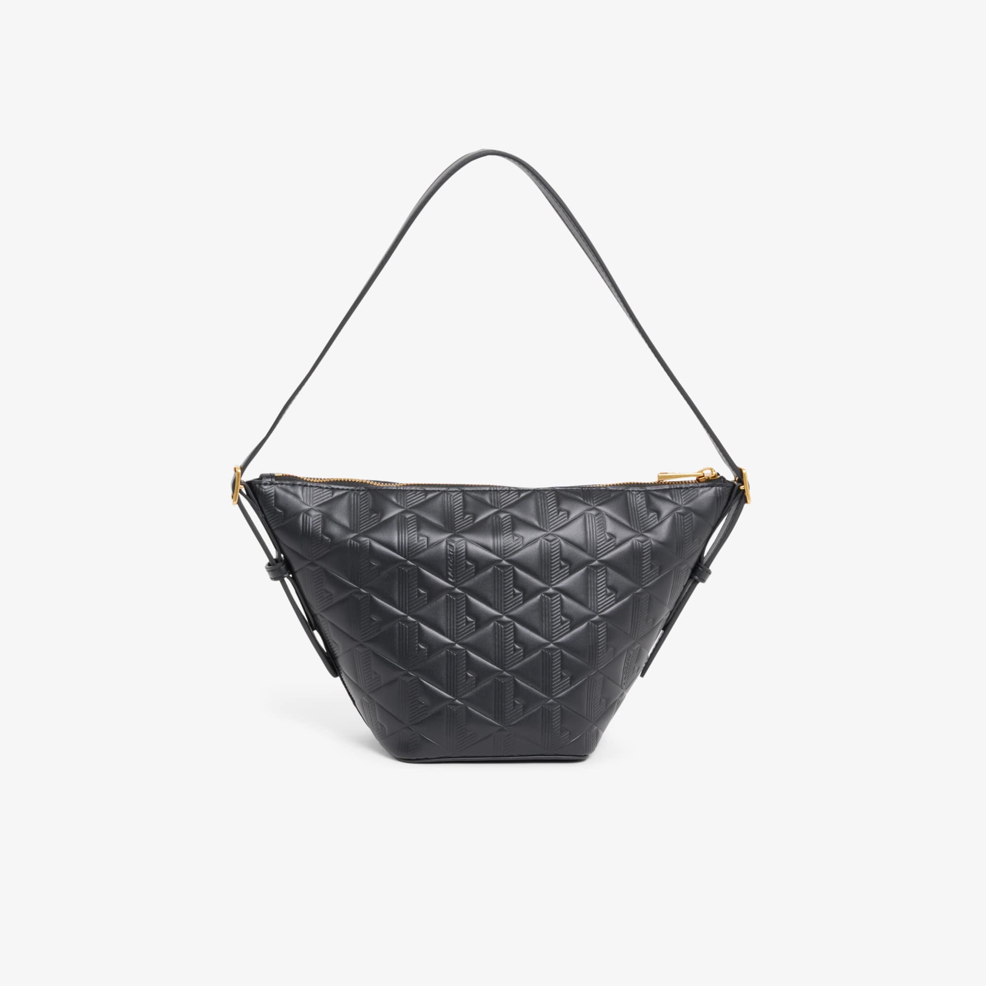 Small Maheki Embossed Leather Hobo Bag