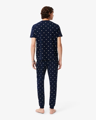 Men's Printed Cotton Pajama Bottoms