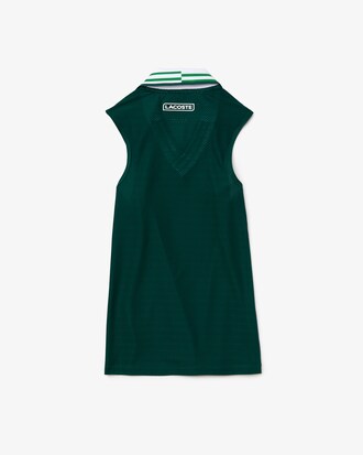 Polo Lacoste SPORT slim fit respirant &agrave; motif pied-de-poule