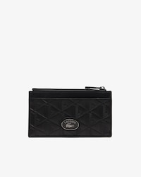 Monogram Leather Zip Card Holder