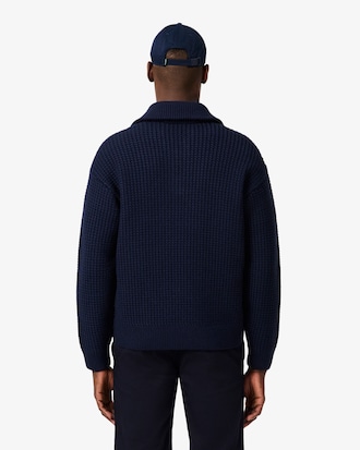 Men's Half-Zip Heavy Wool Sweater