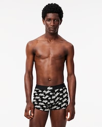 Boxers de algodón elástico con estampado integral
