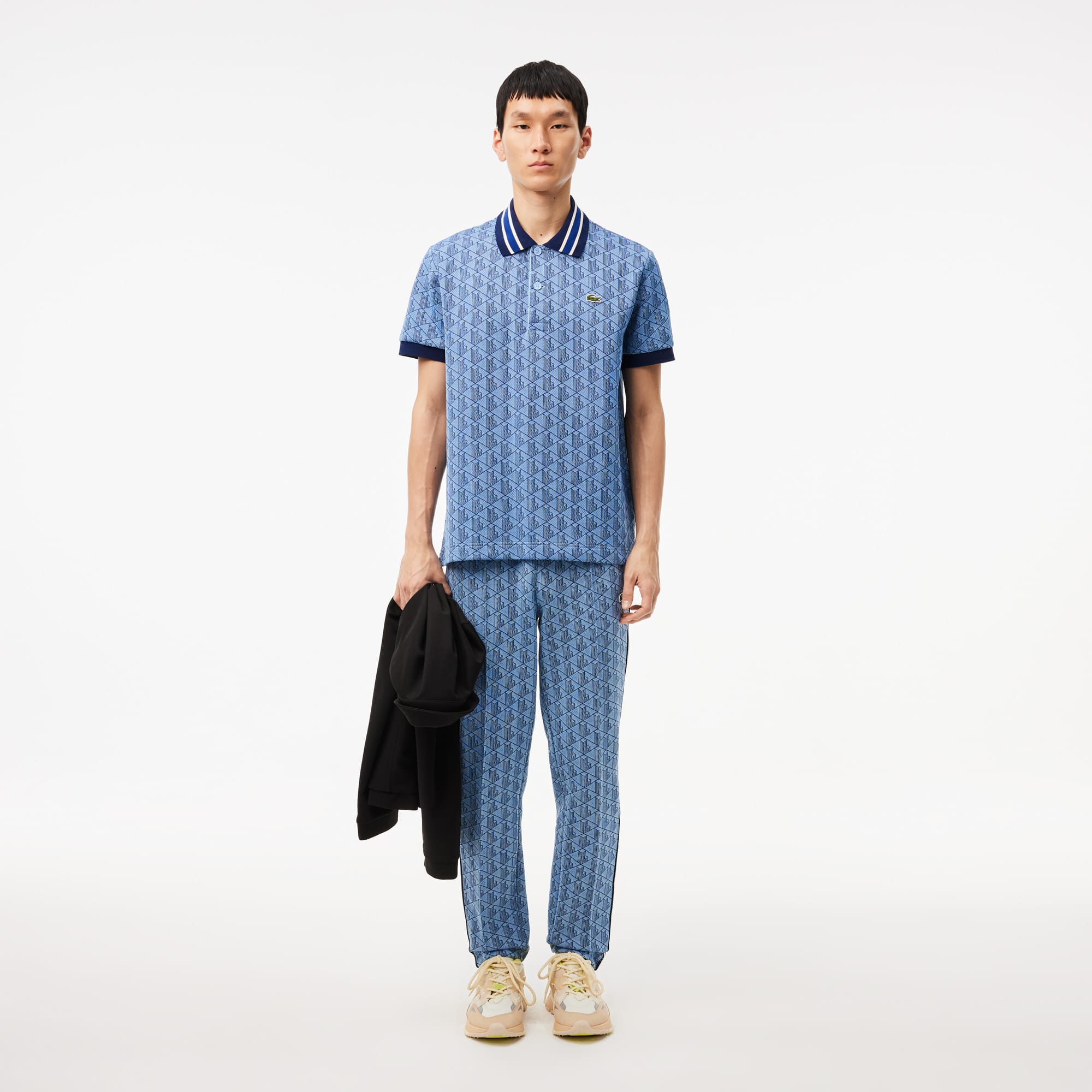 LACOSTE パリ モノグラム スウェットパンツ Monogram Sweatpants Men's Paris Piqué Sweatpants - Pants & Sweatpants - New In