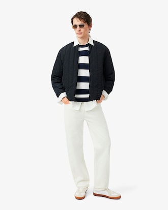 Striped Cotton Crew Neck Sailor Sweater