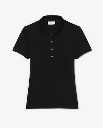 Polo De Mini Piqu&eacute; El&aacute;stico L.12.D De Corte Slim Para Mujer
