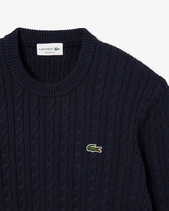 Men's Cable Knit Cotton Sweater