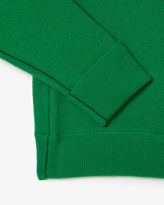 Women's Relaxed Fit Wool Moss Stitch Sweater