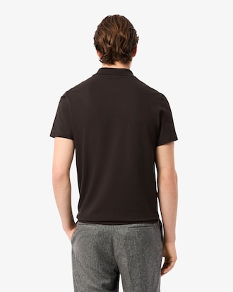 Men's Regular Fit Long Sleeve Cotton Blend Polo