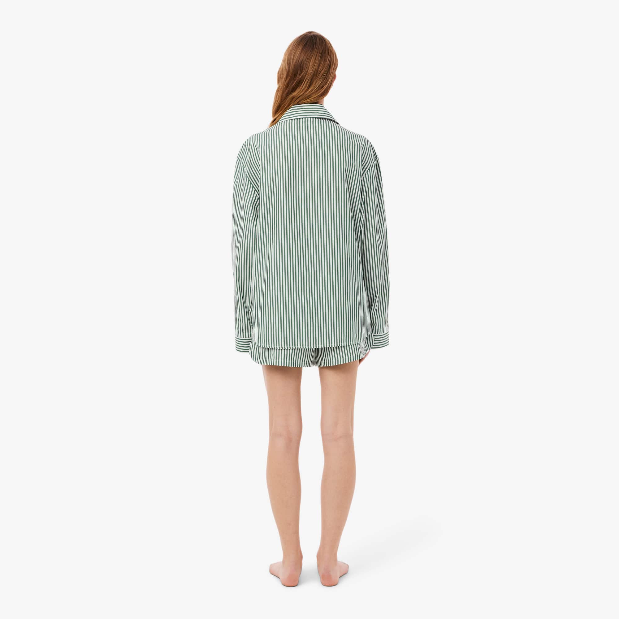 Oversized Striped Poplin Pajama Set