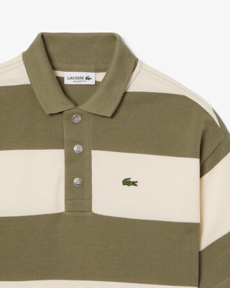 Kids' Striped Petit Piqué Polo