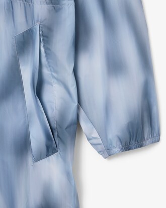Long Water-Repellent Printed Parka