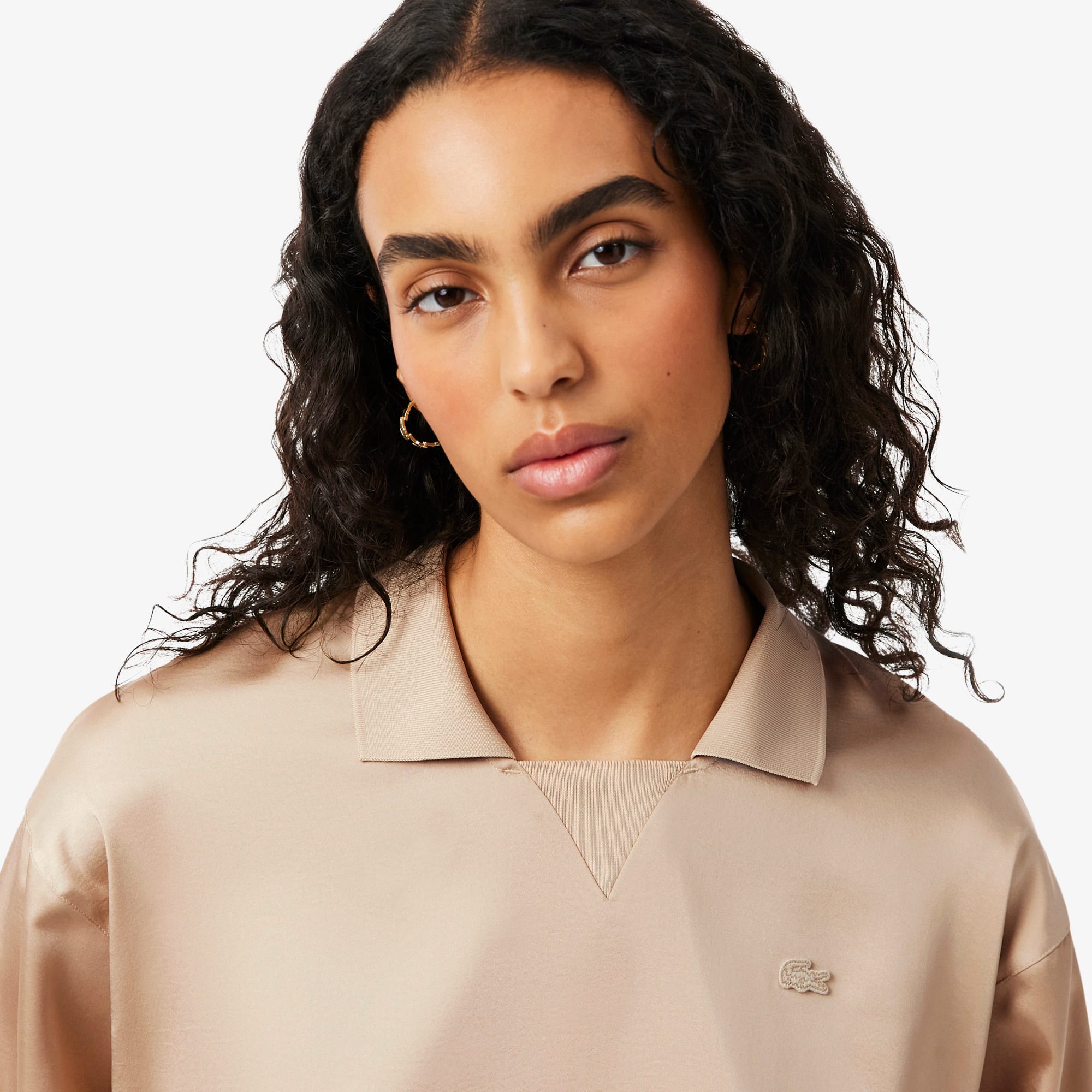 Relaxed Fit Satin Polo - All Women's Clothing - New In 2026 | Lacoste