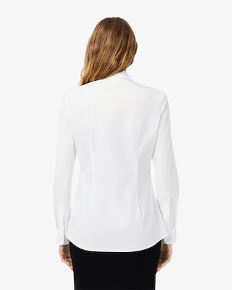 Camisa Para mujer de popel&iacute;n el&aacute;stico slim fit