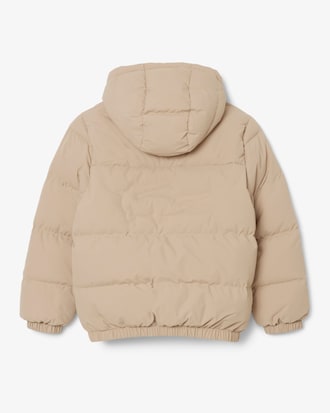 Kids' Embroidered Crocodile Hooded Puffer Jacket
