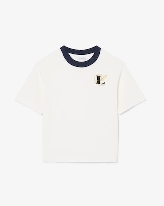 Oversized Embroidery Detail Jersey T-shirt