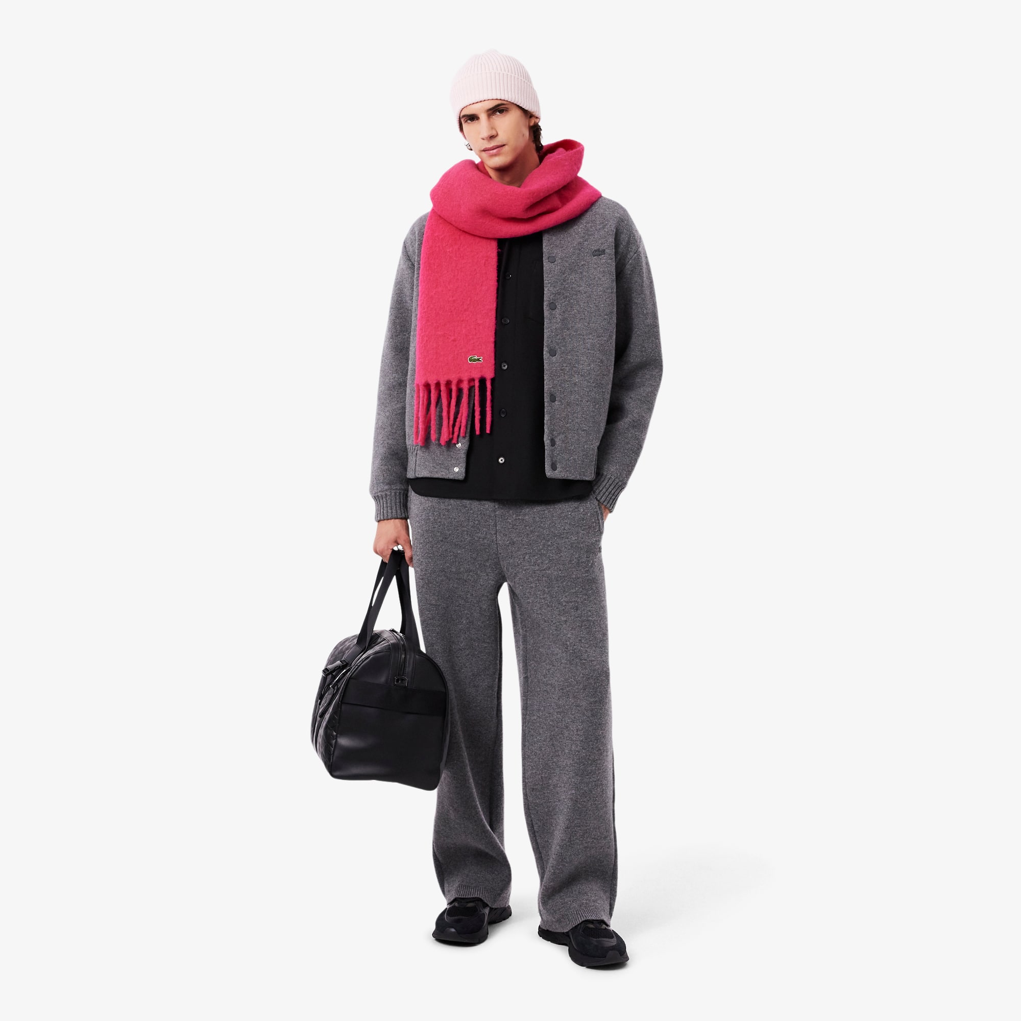 Unisex Fringed Alpaca Wool Scarf - Scarves & Gloves - New In 2026