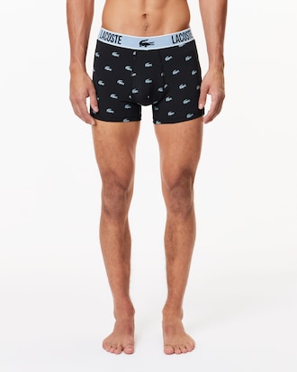 Men's 3-Pack Crocodile Print Trunks