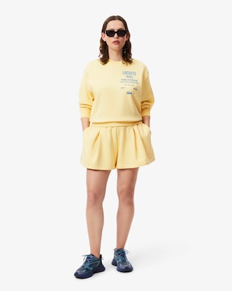 Shorts De Tela Plisados ​​Para Mujer