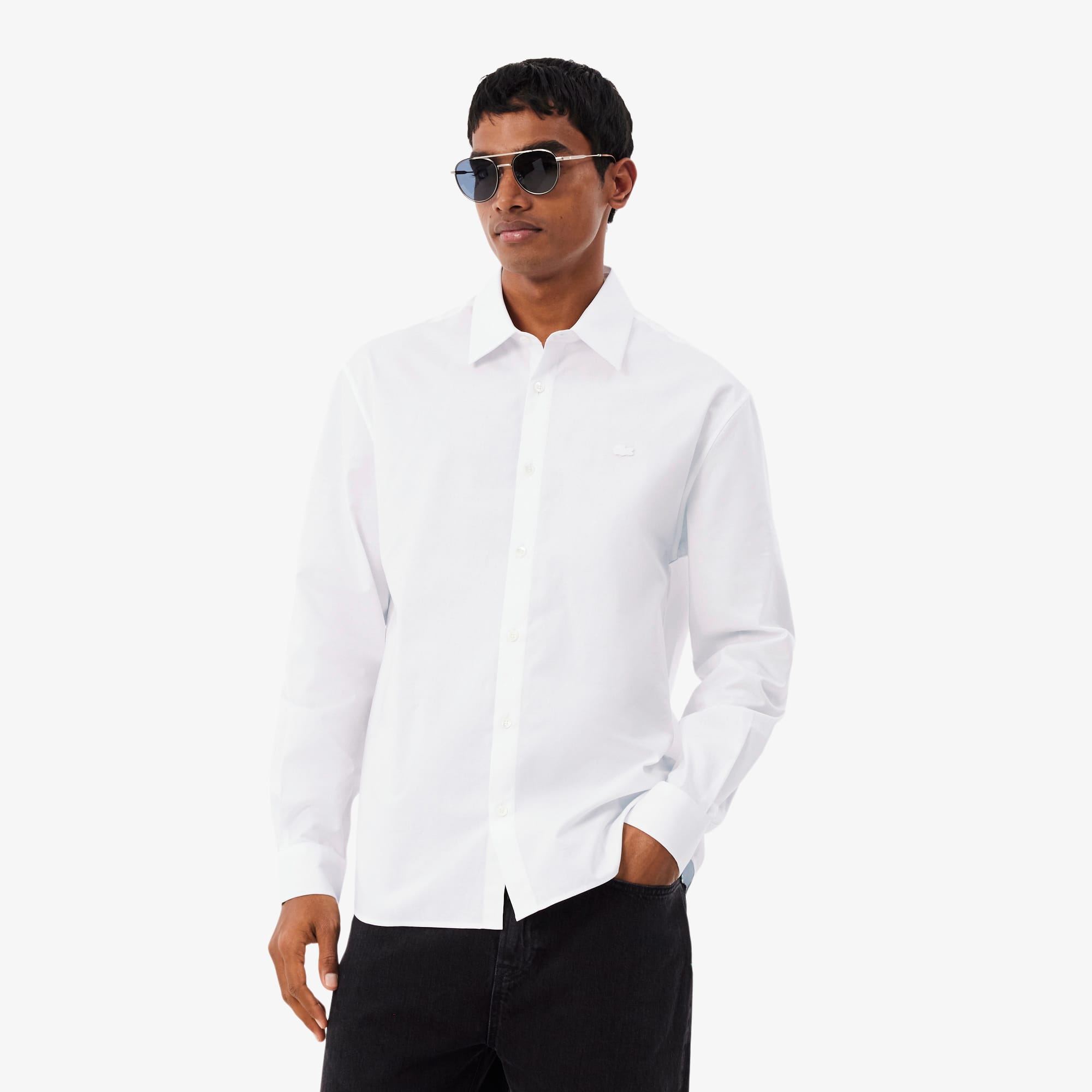 Regular Fit Textured Cotton Shirt