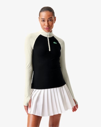 Women's Lacoste x Bandier Pro Fleece Quarter-Zip